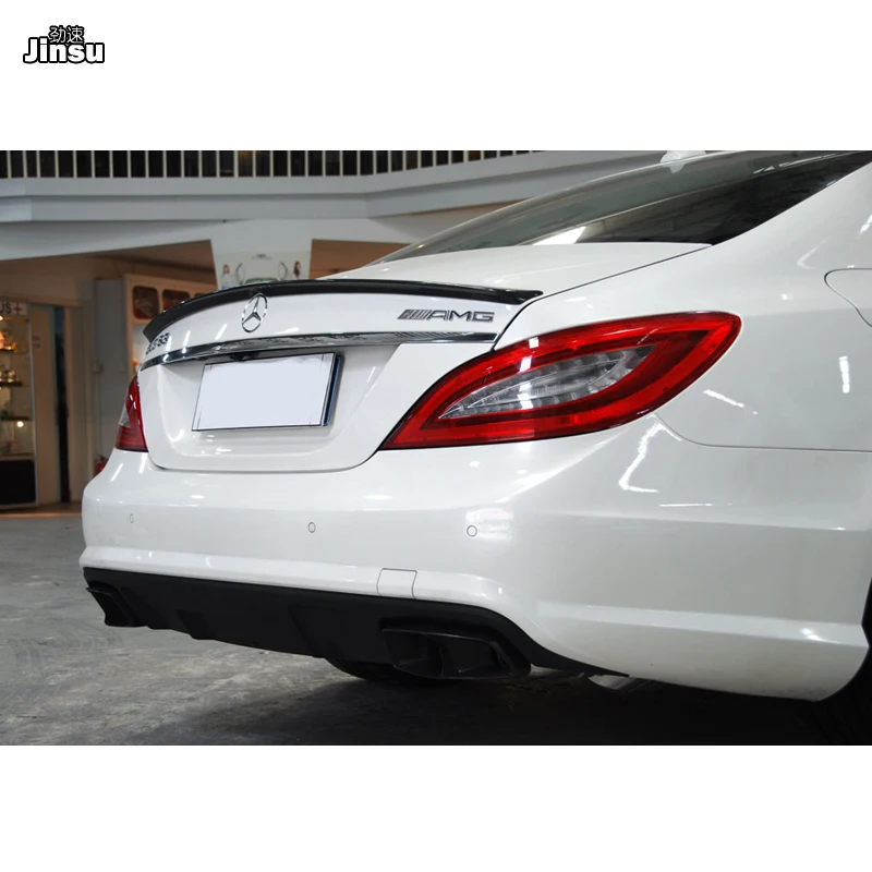 AMG стиль углеродного волокна задний спойлер багажника для Benz CLS класс cls300 cls350 cls500 cls63 2012- w218 cf стиль крыло