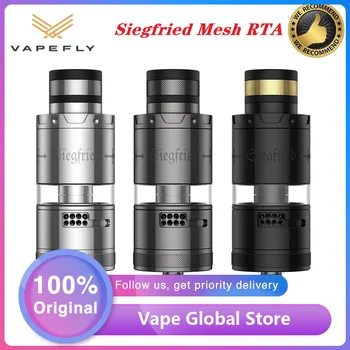 

Original Vapefly Siegfried Mesh RTA Tank Atomizer 7ML Capacity & Ni80 Kal Mesh Coil Vaporizer Fit Siegfried Tube E-cig Vape Mod