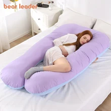 Bear Leader – oreiller en forme de U pour femmes enceintes, coussin multifonctionnel pour la Protection de la taille, en coton doux, à la mode, accessoires 