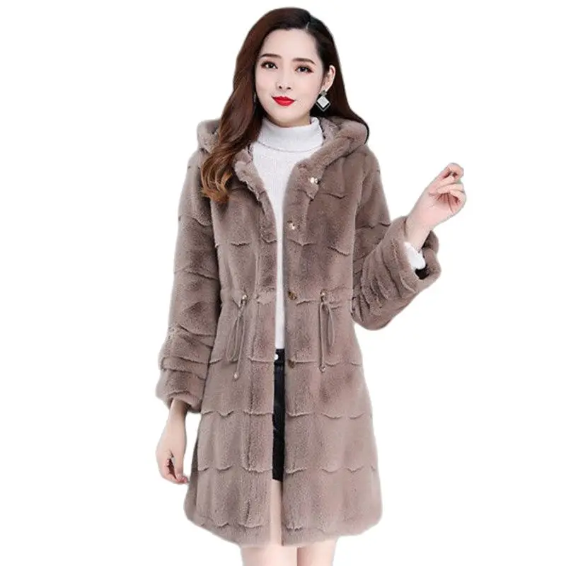 

Норковая флисовая шерстяная ткань, Женское пальто, новинка в 2021 году, Высококачественная имитация золота, норковая Женская куртка, шерстяное пальто