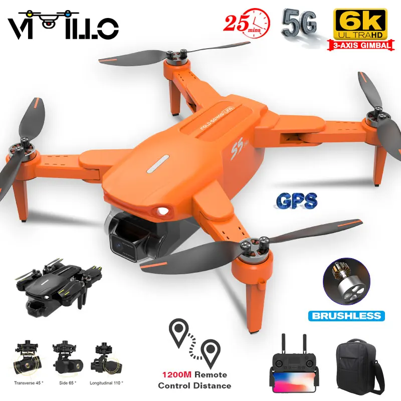 Vimillo S5 Pro 2021 новый GPS Дрон 4K Профессиональная HD камера 5G WFI FPV 3-осевой карданный