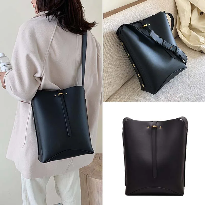 

2019 New Style WOMEN'S Fashion Handbag Bag Large Capacity Retro Bucket Bag Elegant Versatile Shoulder Bag Online Celebrity Hot S