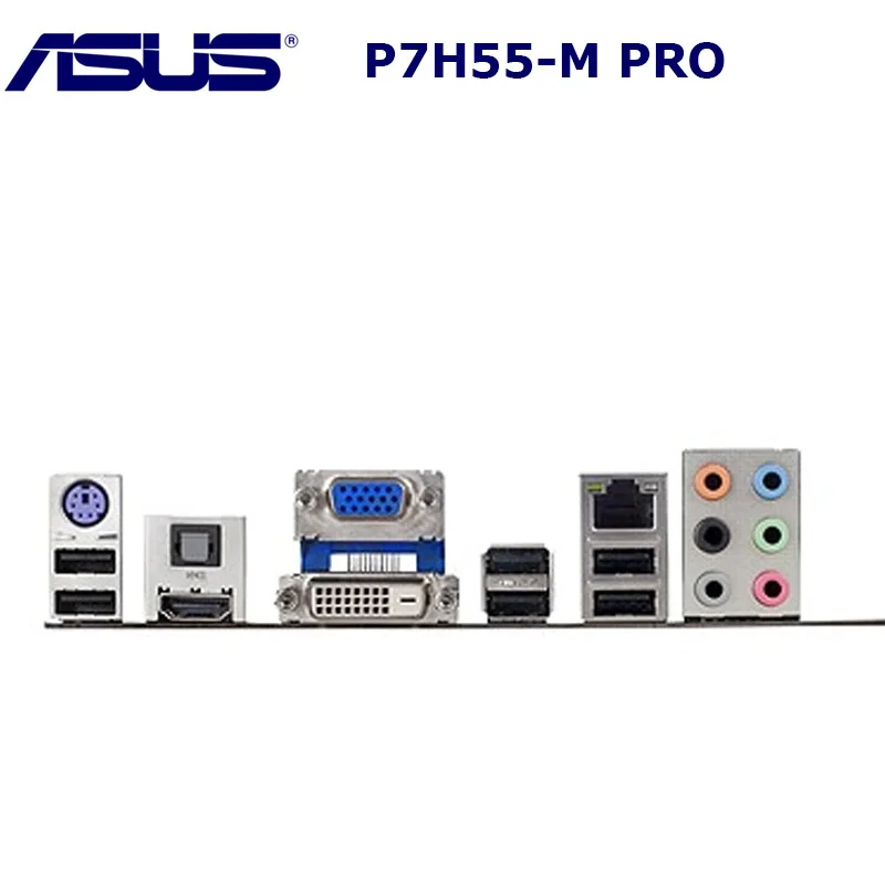 Socket LGA 1156 DDR3 оригинальная материнская плата ASUS P7H55D-M PRO Core i7 i5 i3 cpu Intel H55 16GB USB2.0 настольная материнская плата uATX 1156 Socket LGA 1156 DDR3 оригинальная материнская плата ASUS P7H55D-M PRO Core i7 i5 i3 cpu Intel H55 16GB USB2.0 настольная материнская плата uATX 1156