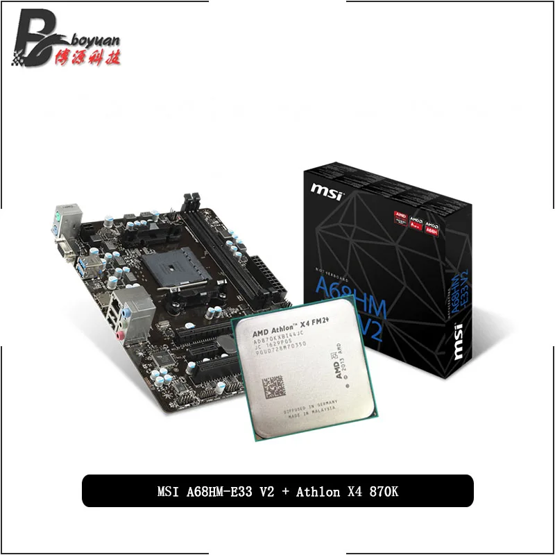 AMD Athlon X4 870K 870 K CPU + MSI A68HM E33 V2 Motherboard Suit Socket FM2+ All new but without cooler | Компьютеры и офис