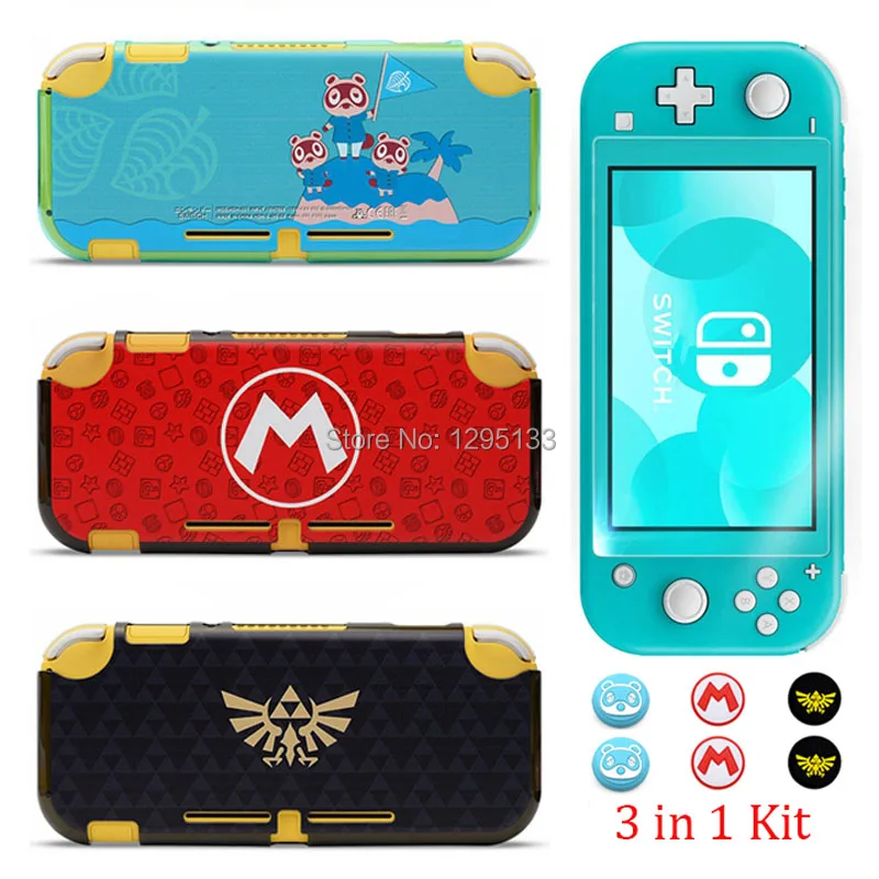 Жесткий пластиковый Чехол 3 в 1 для Nintendo Switch Lite защитный чехол аксессуары