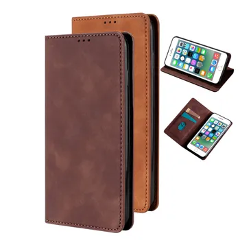 

PU Leather Magnetic Holder Phone Case Card Slots Holder For Alcatel 1C 2019/Alcatel 1 2019 Flip Cover Standing Holster Etui