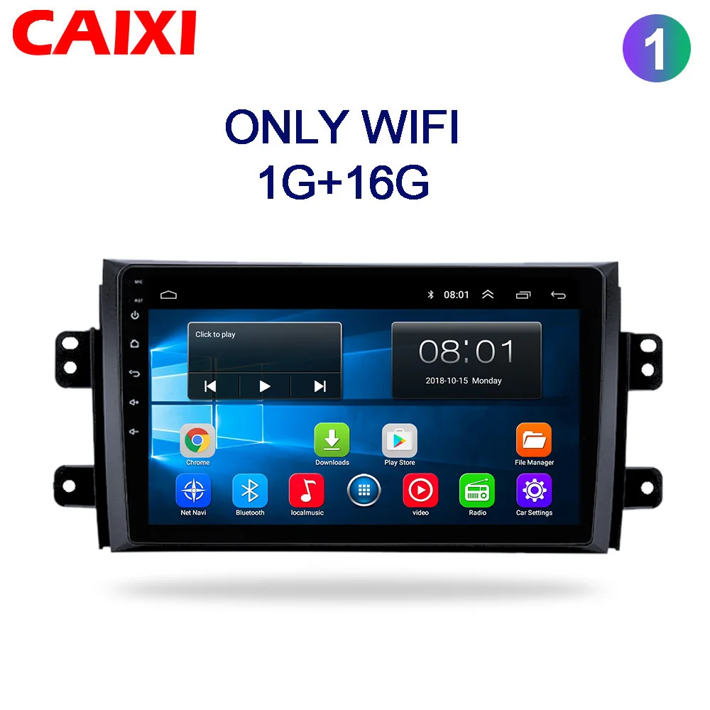 CAIXI Car Android 8,1 радио мультимедиа плеер для Suzuki SX4 2006 2007 2008 2009 2010 2011 2012 2013 автомобиля gps Navigatio плеер - Цвет: Cx-SX4-1
