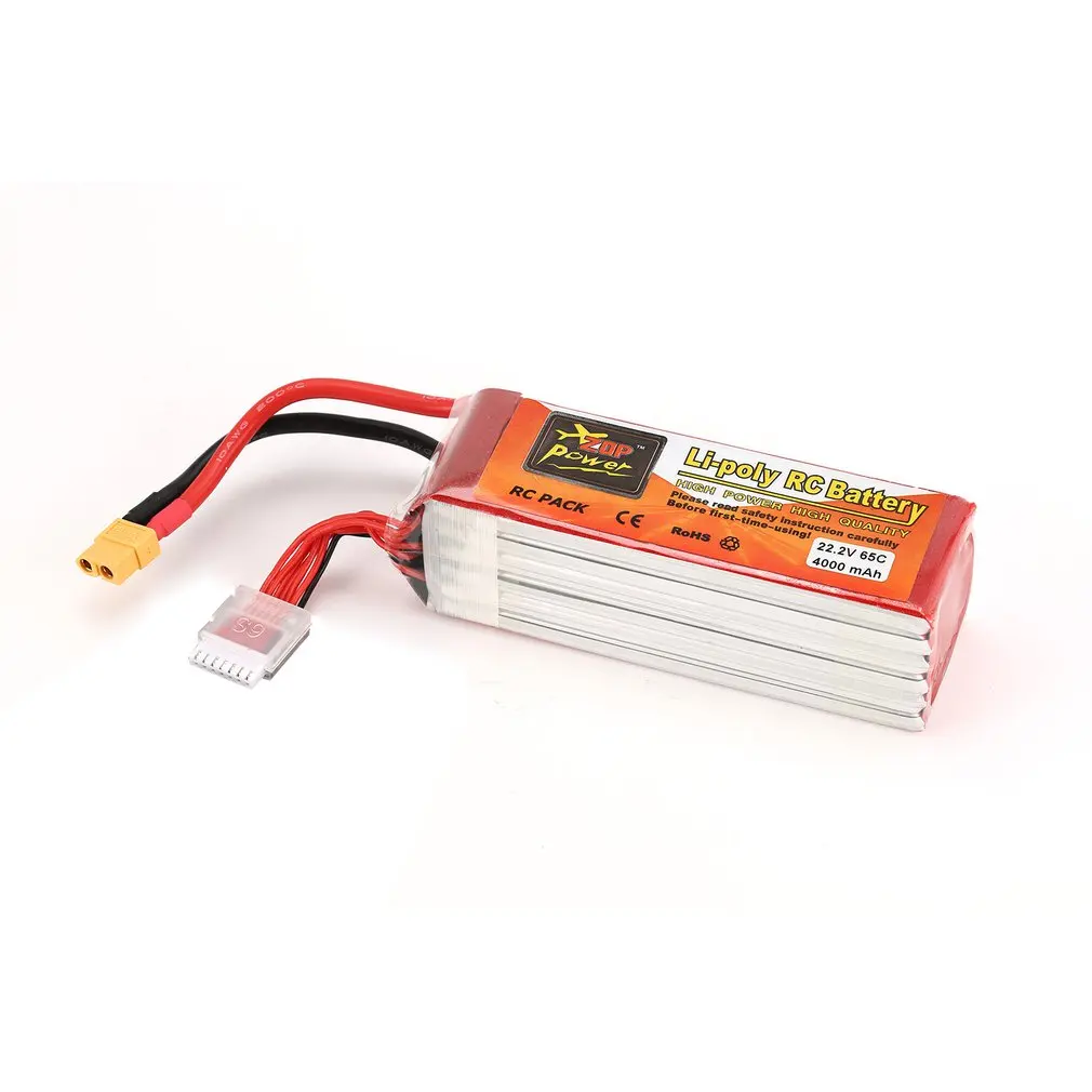 Аккумулятор ZOP power Lipo XT60 с зарядкой для радиоуправляемого гоночного дрона квадрокоптера вертолета автомобиля лодки модели