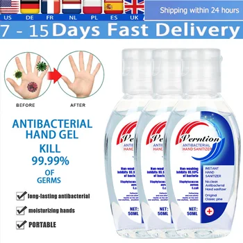 

50ml Hand Sanitizer Gel Disinfection Quick-Dry Antiseptic Handgel Anti Bacterial Disposable Hand Sanitizer Ethanol Kids Adults