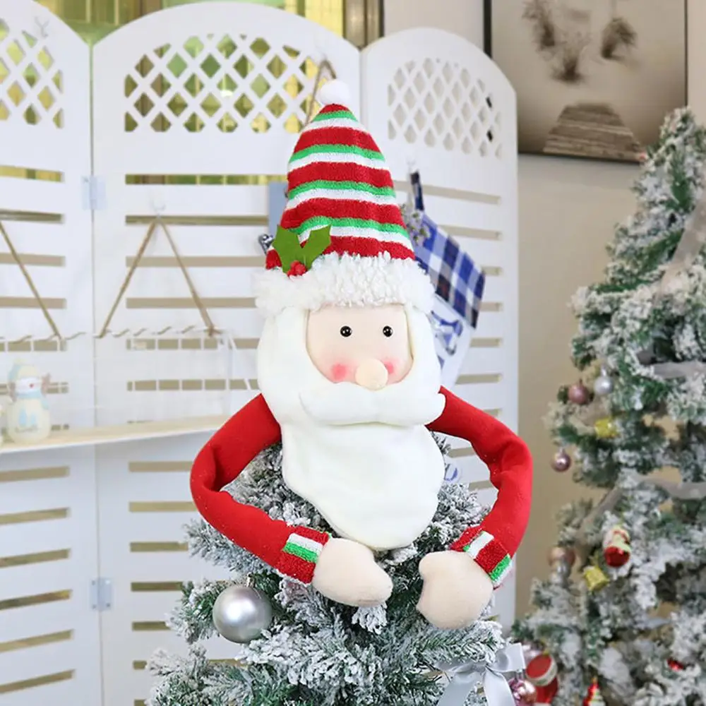 Красивый Рождественский Снеговик шляпа для рождественской елки топперы дома Висячие новогодние вечерние зимние украшения для дома# 3F