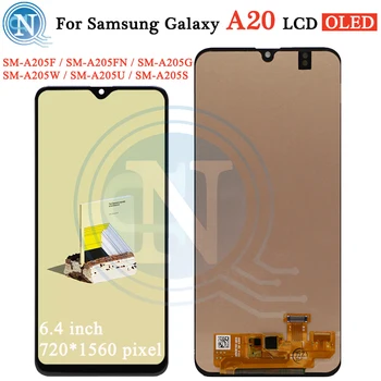 

6.4' For Samsung A20 lcd Display Touch Screen Digitizer For Samsung A20 A205 lcd Assembly A205F A205FN Display Repair Part