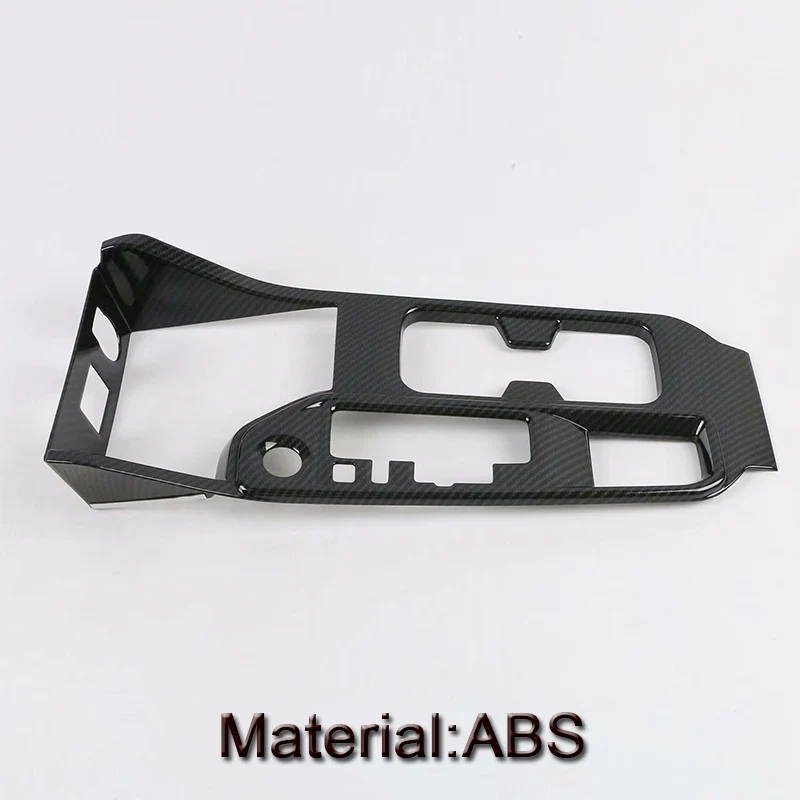 ABS Cafbon Black Автомобильный Стайлинг, Автомобильный интерьер, коробка передач, декоративные рамки, блестящая крышка, наклейка, автомобильные аксессуары, подходят для Nissan Sentra B18-настоящее время - Название цвета: ABS Cafbon Black