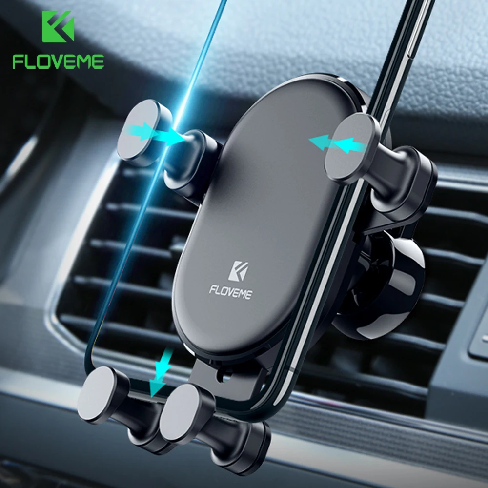  FLOVEME Schwerkraft Auto Telefon Halter Für iPhone 11 Pro Max 7 8 Air Vent Steckdose Montieren Auto