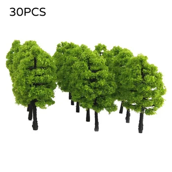 

30 Pcs/set Plastic Artificial Tree Model Decoration Tree Scenery Railroad Building Landscape Miniature Modle Accessories