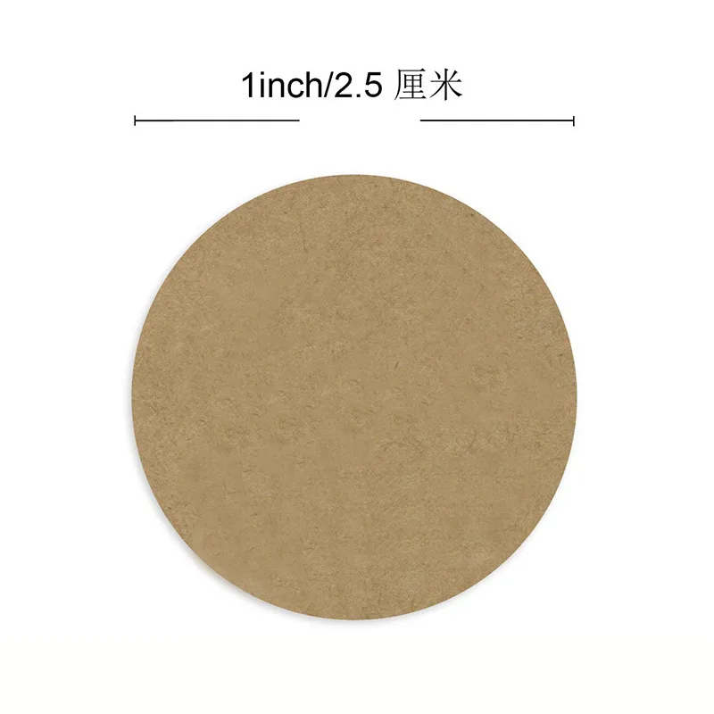 50 Thank You 2/" Sticker Natural Kraft Paper Seals Handmade with love for you NEW