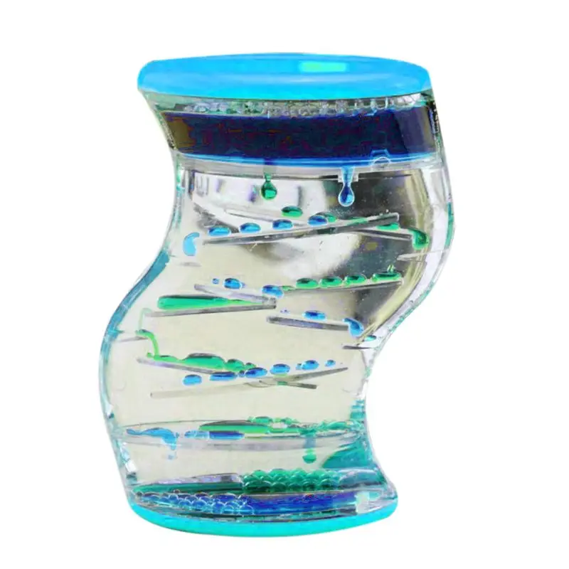 Z выход жидкость движение Bubbler песочные часы плавающие масло украшение дома Q6PD