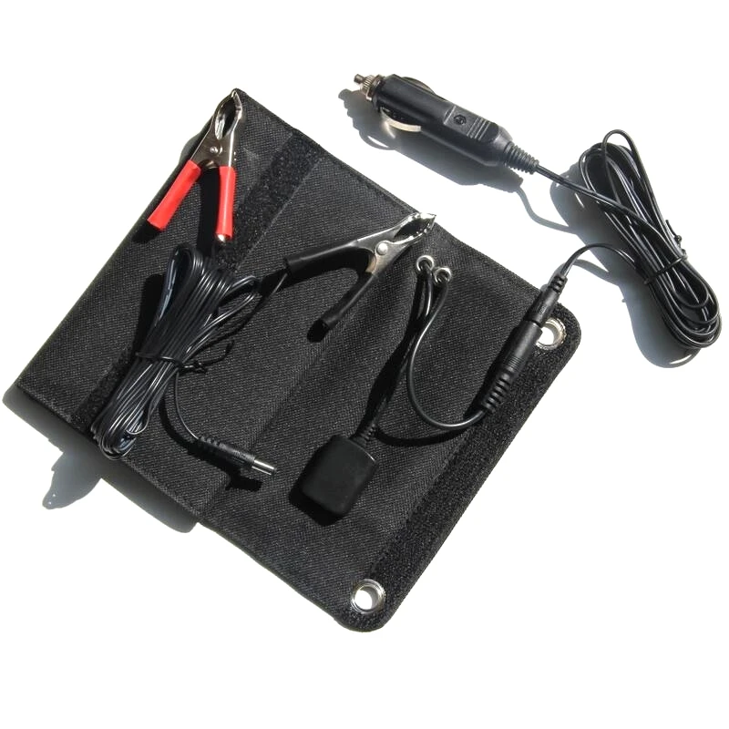 

5V/12V 18V 6W Solar Panel Charger Usb+Dc Output Portable Solar Charger Bag For Mobile Phone /Power Bank 12V Battery