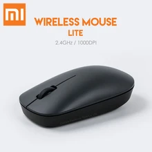 Xiaomi Беспроводной Мышь Lite 2,4 ГГц 1000 Точек на дюйм оптический светильник Вес эргономичный дизайн для ноутбука для офиса