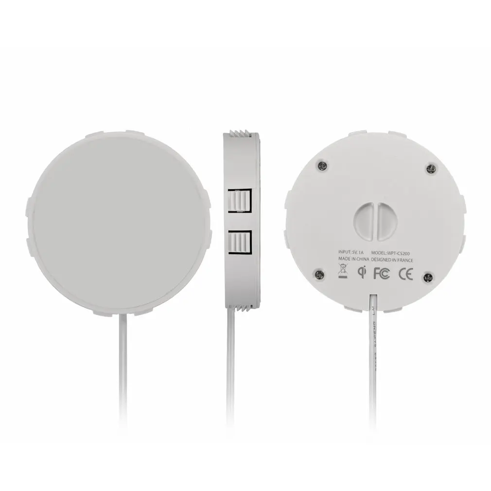 Skup Szybka bezprzewodowa ładowarka qi niewidoczne pulpit meble stół ukryte osadzone adsorpcji zawieszenie dla Iphone dla Samsung