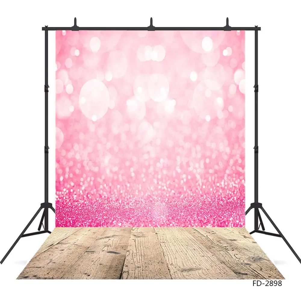 

Pink Sparkle Shining Bokeh Photo Backdrops Vinyl Cloth Studio Photobooth Background for Children Baby Wedding Photocall Props