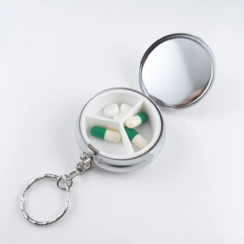 Таблетки медицина коробка для конфет Чехол Контейнер для витаминов металлический карман портативный органайзер DSG99