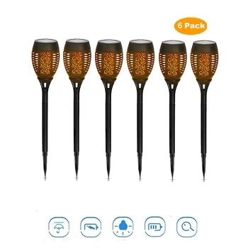 

2-8pcs Solar Flame Light Flickering lawn lamp Solar Flame Light Flickering IP65 Waterproof LED solar garden lights Garden Soft L