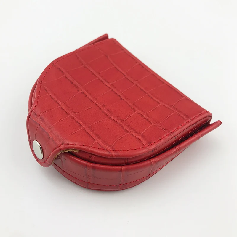 NICOLE& CO кошелек для монет на застежке, Винтажный дизайн, Индивидуальный маленький кошелек, мини кошелек для мелочи, мужской кошелек, Женский кошелек - Цвет: red9005-M