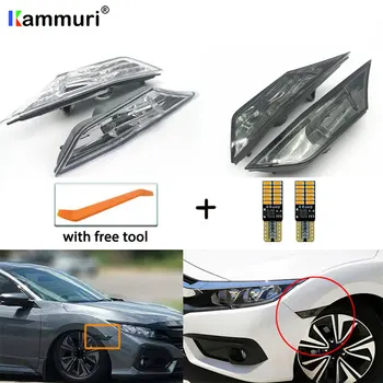 

2x Car Fender Panel Led Side Marker Light W5W LED Amber For Fits 10th generation Honda Civic Fender / Side marker 2016-2020