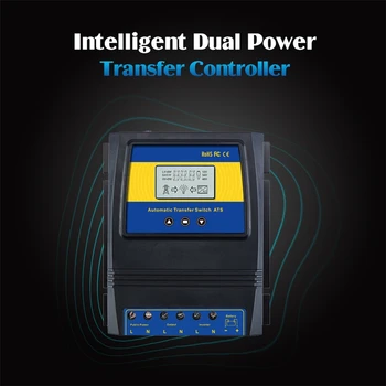 

Automatic ATS Dual Power Transfer Switch Solar Charge Controller for Solar Wind System DC 12V 24V 48V AC 110V 220V On/Off Grid