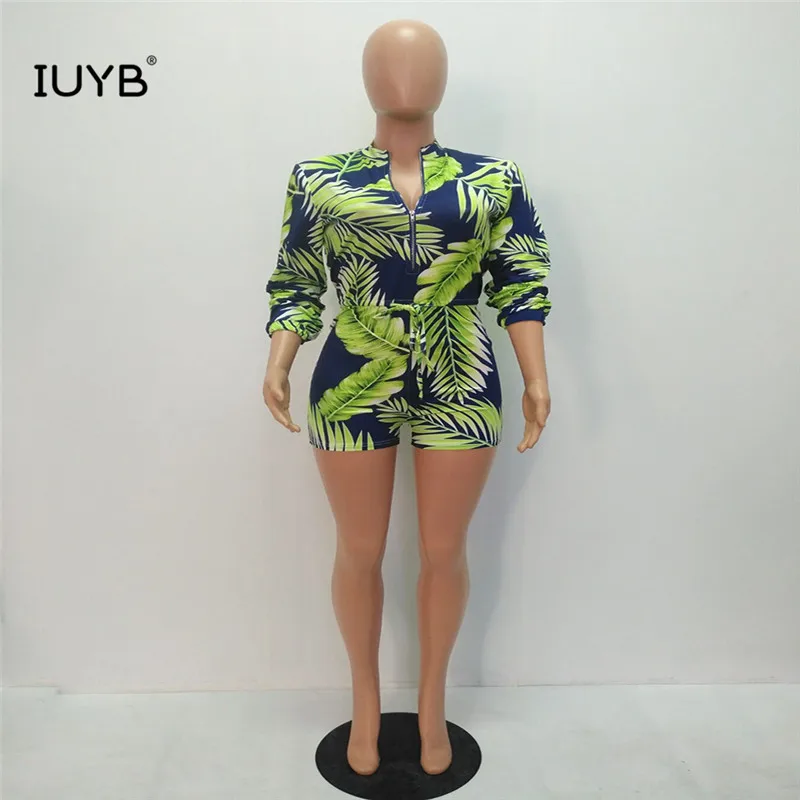 IUYB MER213 принт лист сексуальный женский игровой костюм летние модные игровые костюмы сексуальные трусы Клубные пати повязки повседневный комбинезон