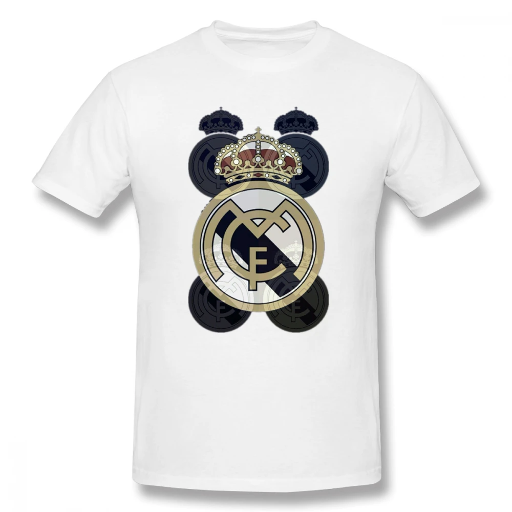 

Geometry Real Madrid printing Casual O-Neck Men's Basic Short Sleeve T-Shirt 100% Cotton Tee Shirt Printed men clothes 2019