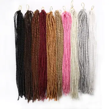 

20inch Synthetic Braiding Hair Extensions Crochet Braids Hair White Pink Black