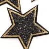 5pcs/lot 6CM Glitter Stars Stickers Sequined Star Patch  DIY Fabric Appliques Badge Iron On Coats Jeans Pants Badge Accessory ► Photo 2/6
