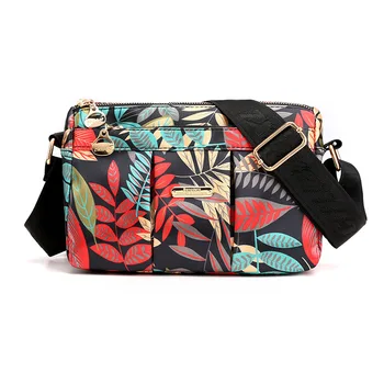 

Small luxury handbags women bags designer nylon female crossbody bags 3 Layers female shoulder messenger bag travel floral bolsa