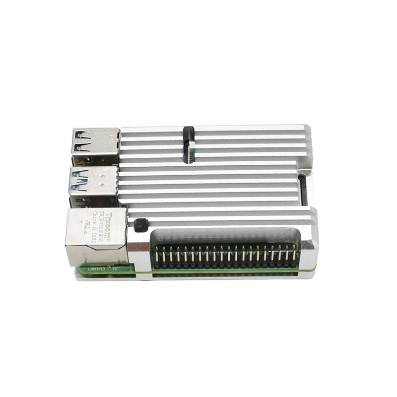 Для Raspberry Pi 4B 2G Оперативная память DIY Kit Поддержка 2,4/5,0 ГГц WI-FI Bluetooth 5,0 с Алюминий CNC сплав защитные Серебряный чехол 5V 3A
