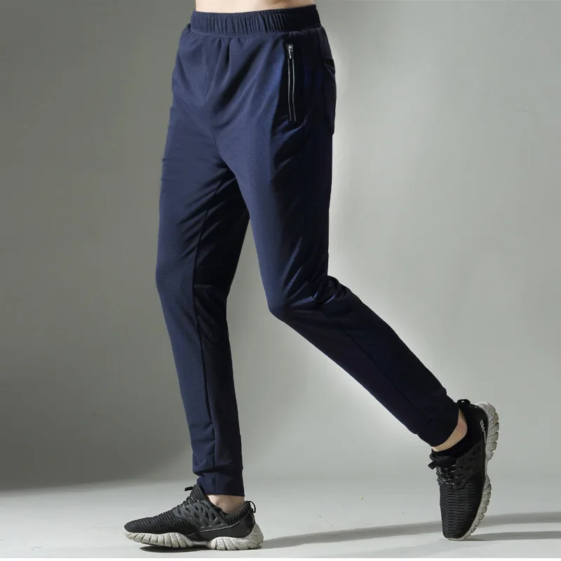 

Summer New Sports Pants Fashion Men's Breathable Thin Sweatpants nylon Ice Mesh Eye Air Jogger Pants