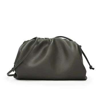 

Day Clutch Evening Party Purse Bag Women Large Big Ruched Pillow Bag Leather Pouch Handbag Luxury Brand Designer Shoulder Bags