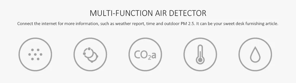 Тестер качества воздуха 3,97-дюймовый экран дистанционного мониторинга TVOC CO2 Smartmi PM2.5 измерение температуры и влажности #3
