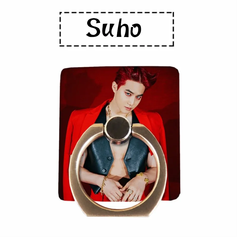 Kpop EXO Obsession регулируемое кольцо-держатель для пальца Универсальный Kai Chen 360 градусов держатель для телефона - Цвет: Suho