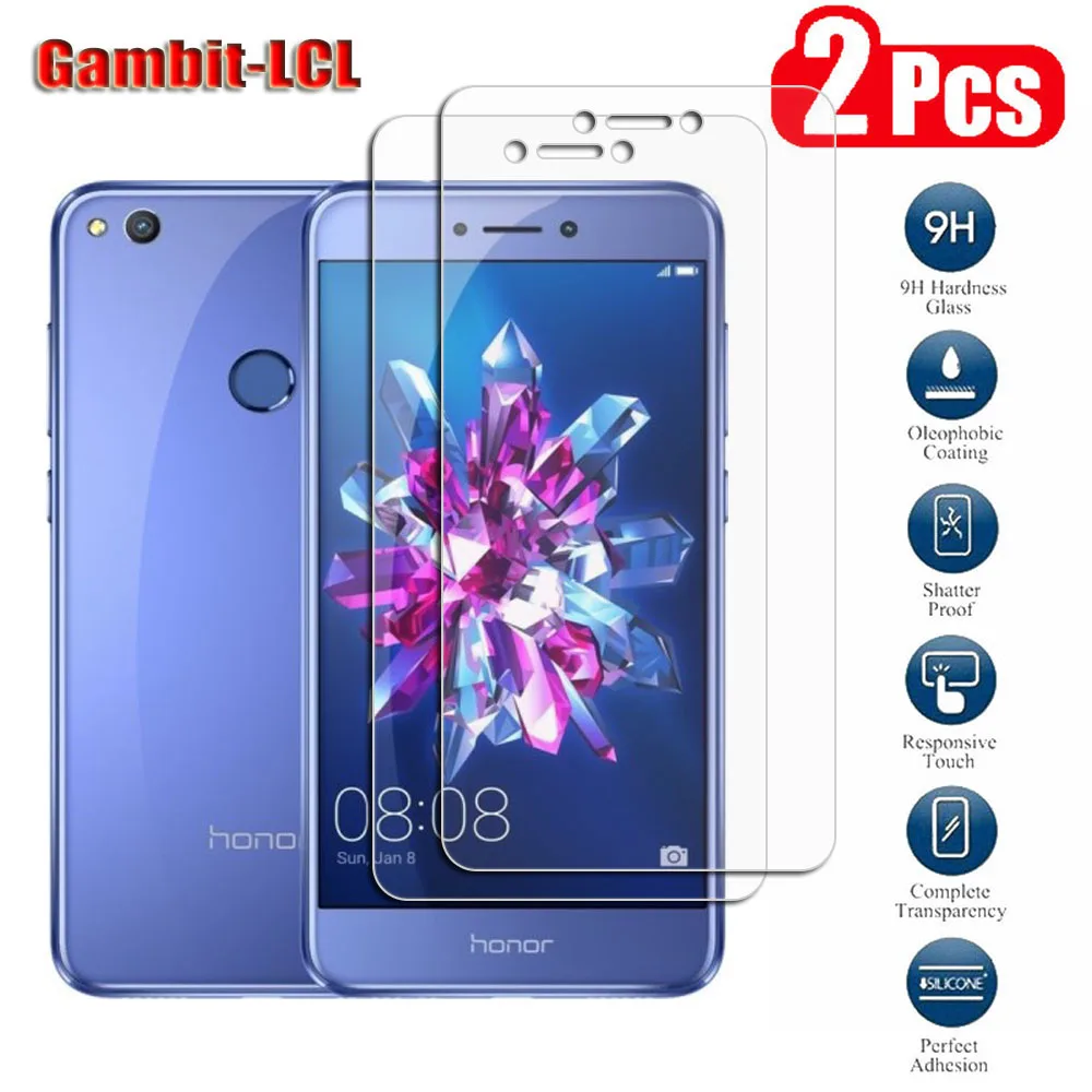 2 шт. защитное закаленное стекло для Huawei Honor 8 Lite 5 P8 P9 2017 Nova GR3 | Мобильные телефоны и