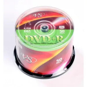 Диски VS DVD+R 4 7 GB 16x CB 50 шт. | Компьютеры и офис