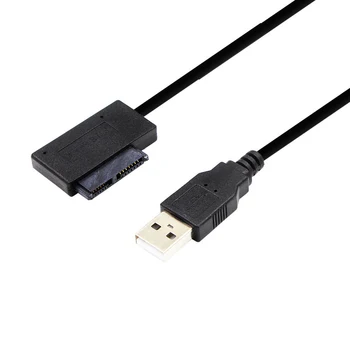 

7+6 13Pin Slim SATA to USB CD DVD Rom Optical Drive Cable Adapter Converter PUO88