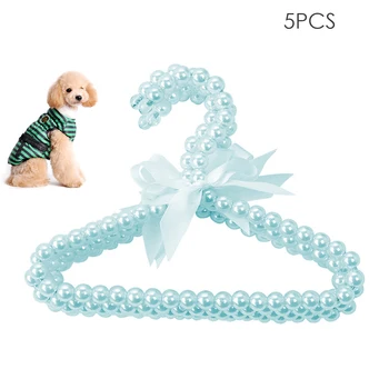 

Pet Clothes Hanger Pearl Beads Clothes Rack Pet Clothes Hangers For Baby Pet Dog Cat Dropshipping