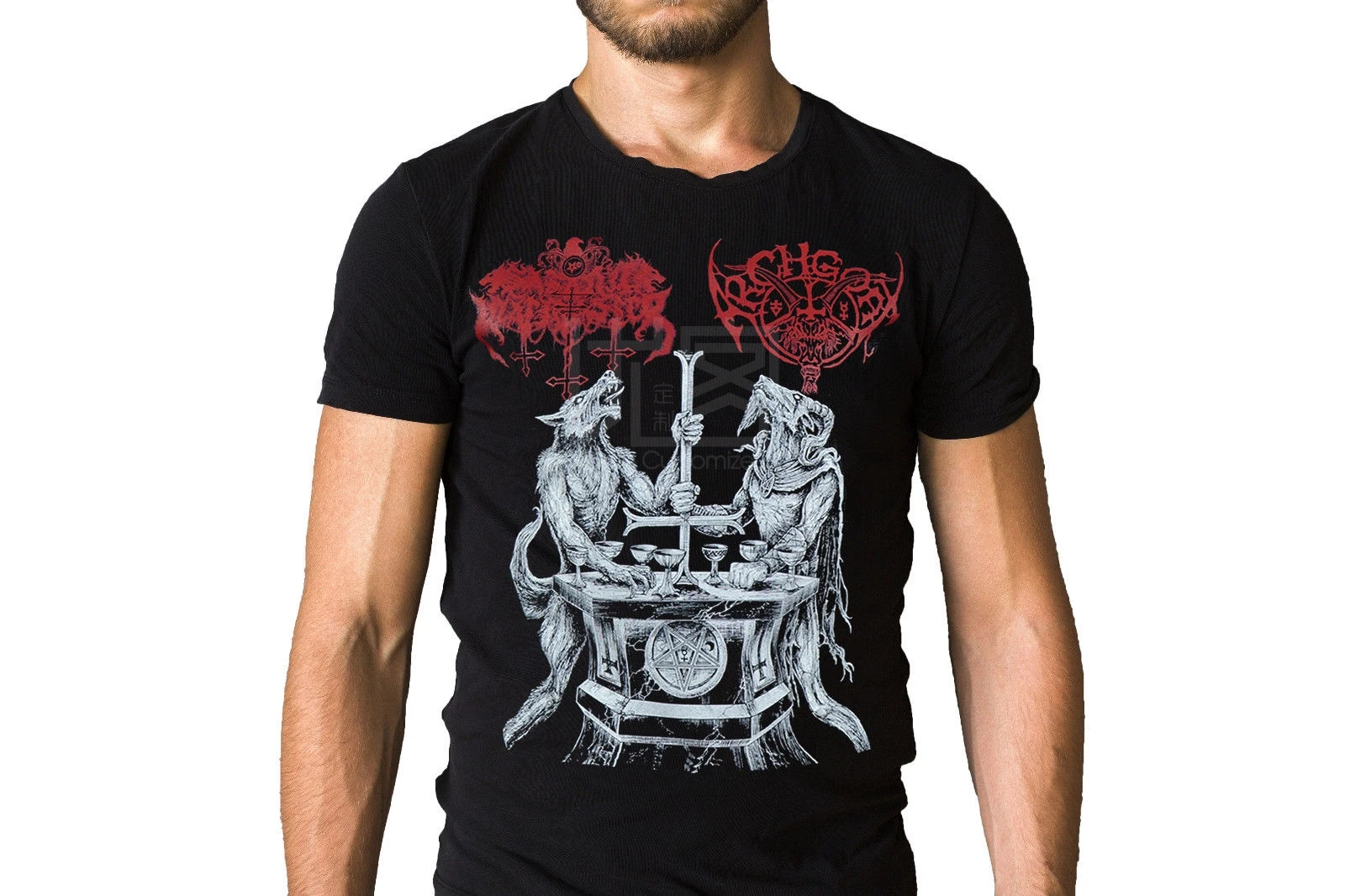 Футболка Archgoat Satanic Warmaster Lux Satanae 13 Hymns of finnan Devil Worship модная футболка с короткими