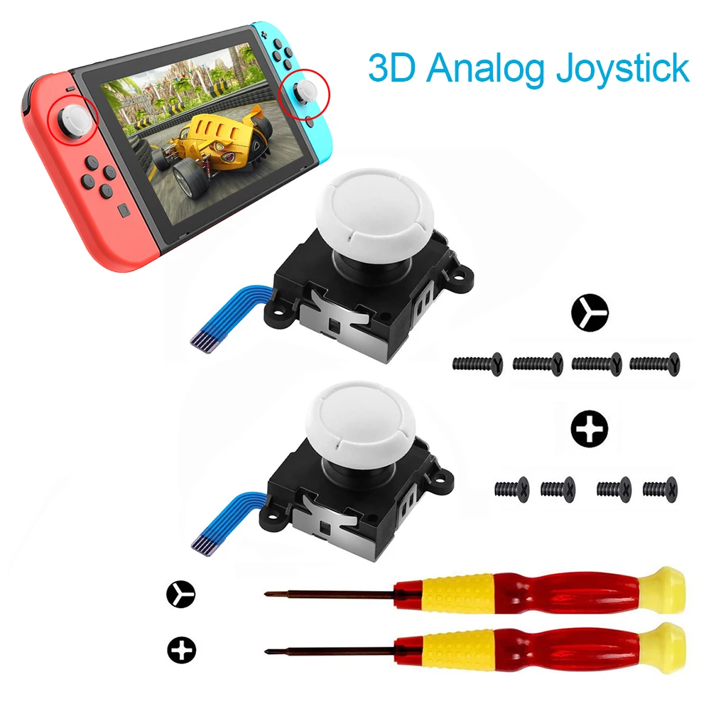 1Pc 3D Analog Sensor Stick Joystick Replacement For Nintend Switch Joycon Controller Handle Gaming Accessories Consoles