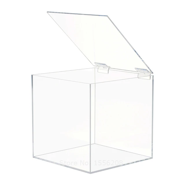 Premium Acrylic Cube Organizer with Crystals (CLEAR)