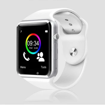 

a1 smart watch Men's and Women's Bodybuilding motion Bluetooth Watch sim telephone Support Play Music Pedometer For Android/iOS