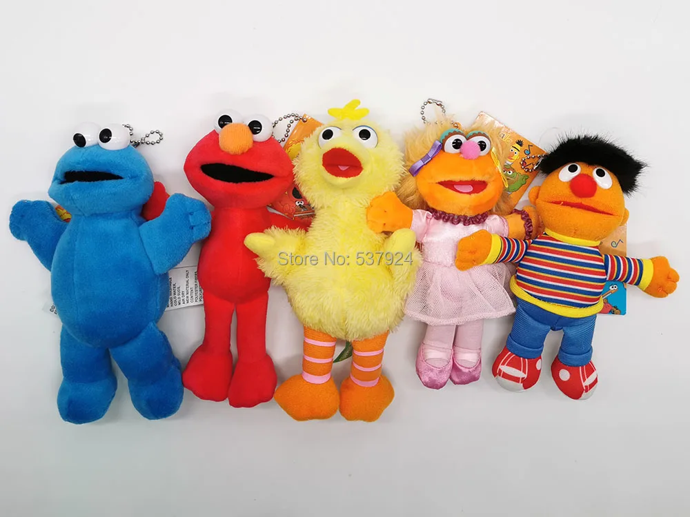 Новинка 5 шт. кулон с кулоном из мультфильма Улица Сезам Elmo печенье балерина Зои