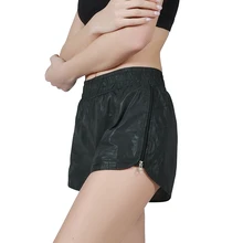 Светоотражающие двухслойные спортивные шорты для женщин быстросохнущие шорты для занятий йогой спортивные шорты для бега спортивные шорты