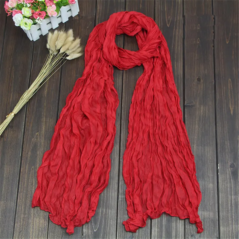Горячая 1 шт. высокое качество кисточкой для женщин кашемир леди сплошной теплый шарф накидка популярный зимний платок шарф - Цвет: Red 1